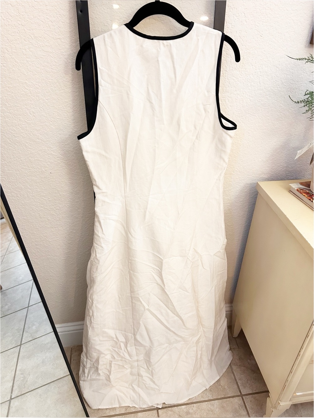 NWT Anthropologie Mare Mare Linen Asymmetric Button Midi Dress - Picture 6 of 6